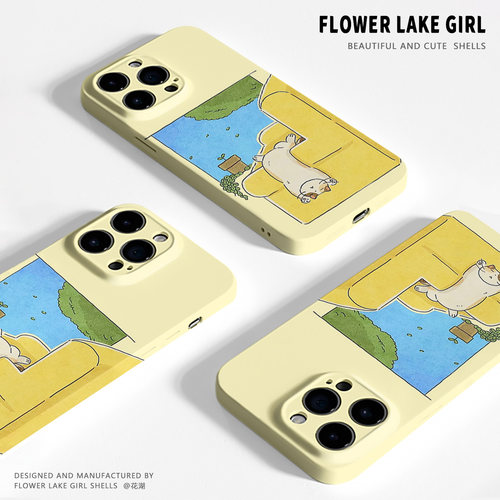 【可爱打烊】沙发放松小猫适用iPhone17/18promax手机壳华为mate60软OPPOreon12vivoS20苹果16一加ACE3小米15 - 图2