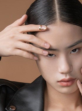 小众设计时尚风关节18k金护甲套