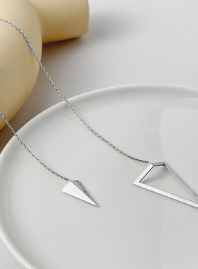 原创设计个性简约空心吊坠项链时间箭头饰品系列情侣ENFASHION