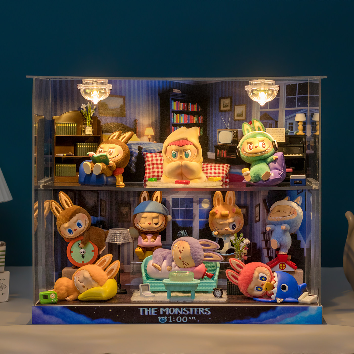 适用泡泡玛特THE MONSTERS LABUBU凌晨一点系列拉布布盲盒展示盒,淘宝优惠券,粉丝福利购,淘宝优惠卷