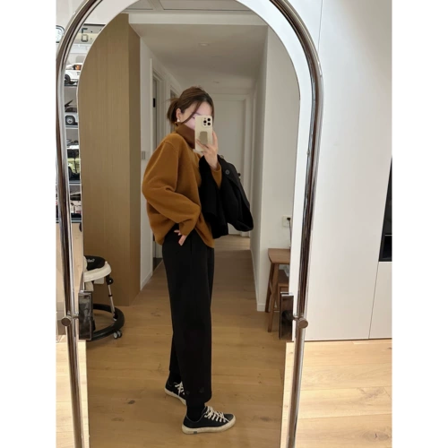 Elielim Roar рекомендовал Humper слова повседневные брюки женская весенняя супер гарантия теплые густые рыхлые брюки.