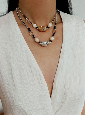 小众设计复古高级感编绳项链手链