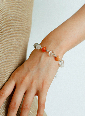 原创天然多宝彩色天然石项链手链