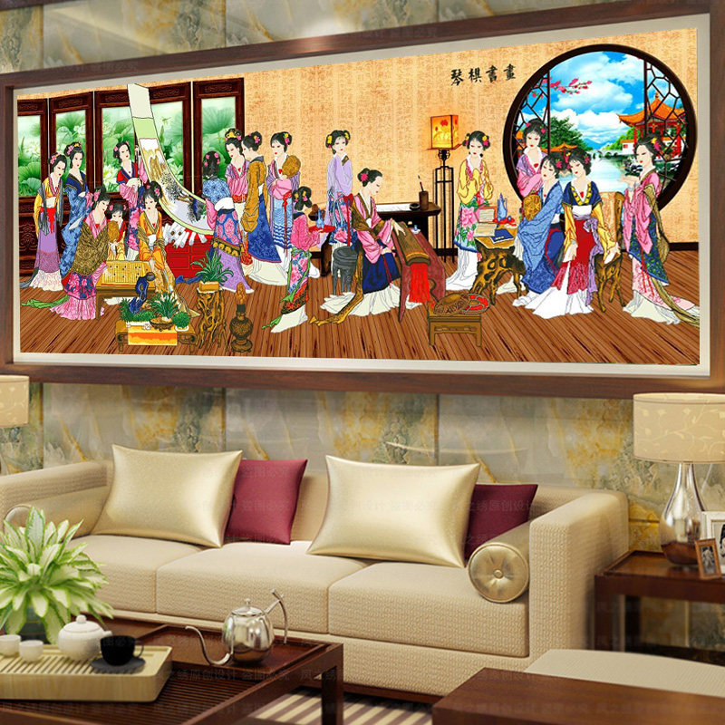 5d钻石画满钻2025新款琴棋书画砖石十字绣客厅红楼十二金钗2024年,淘宝优惠券,粉丝福利购,淘宝优惠卷