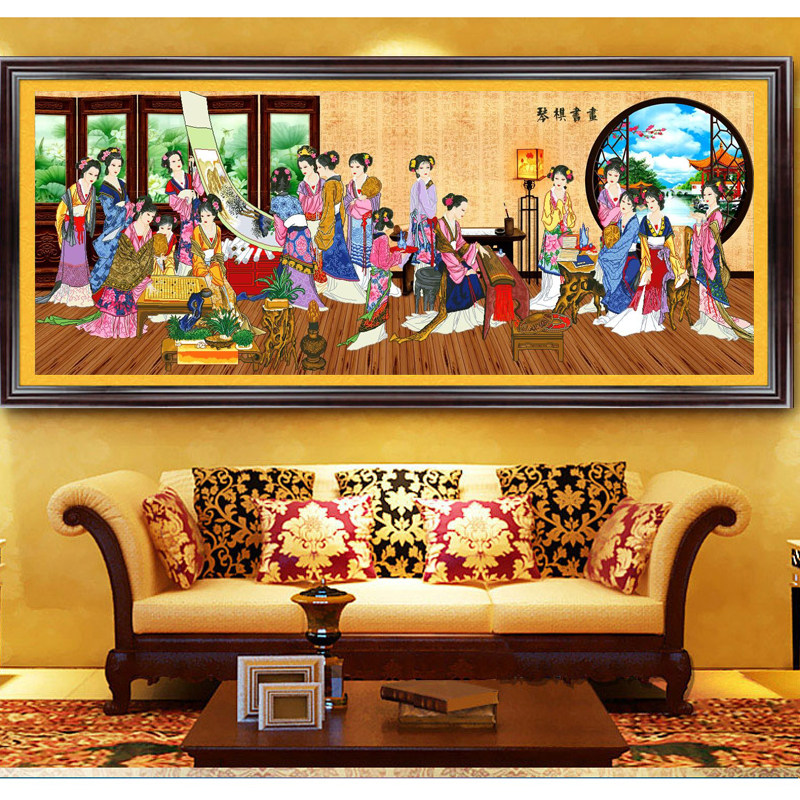 5d钻石画满钻2025新款琴棋书画砖石十字绣客厅红楼十二金钗2024年,淘宝优惠券,粉丝福利购,淘宝优惠卷