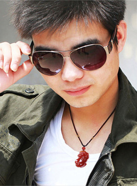 正品本命年红玛瑙貔貅吊坠项链