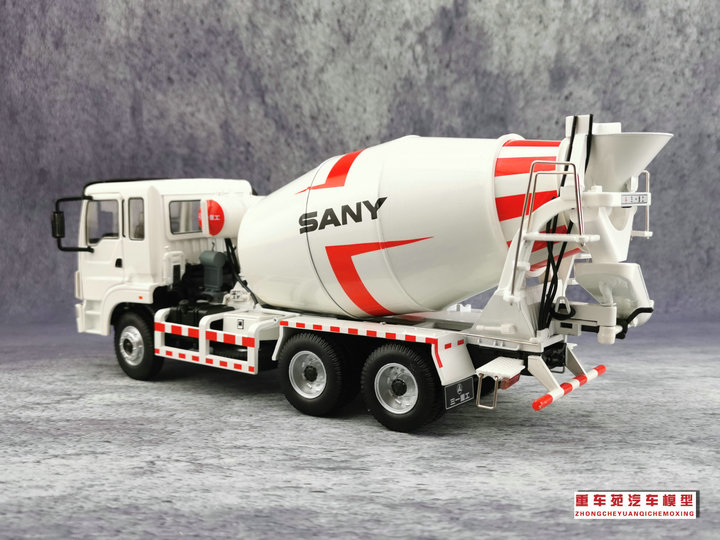 原厂1:35 SANY 三一重工混凝土搅拌车 水泥罐车 合金汽车模型收藏 - 图0