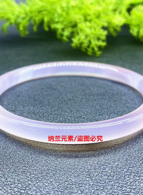 a货细圆条精选玉石镯子百搭