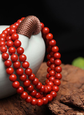 南红玛瑙凉山佛珠多层南红手串