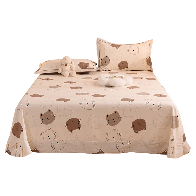 加厚全棉磨毛床单单件冬季家用双人保暖单人学生宿舍冬天纯棉被单 - 图3