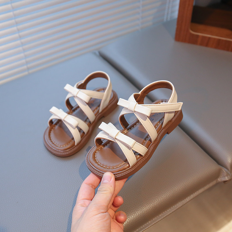 女童蝴蝶结软底凉鞋2025夏季新款儿童时尚休闲沙滩鞋小女孩公主鞋,淘宝优惠券,粉丝福利购,淘宝优惠卷