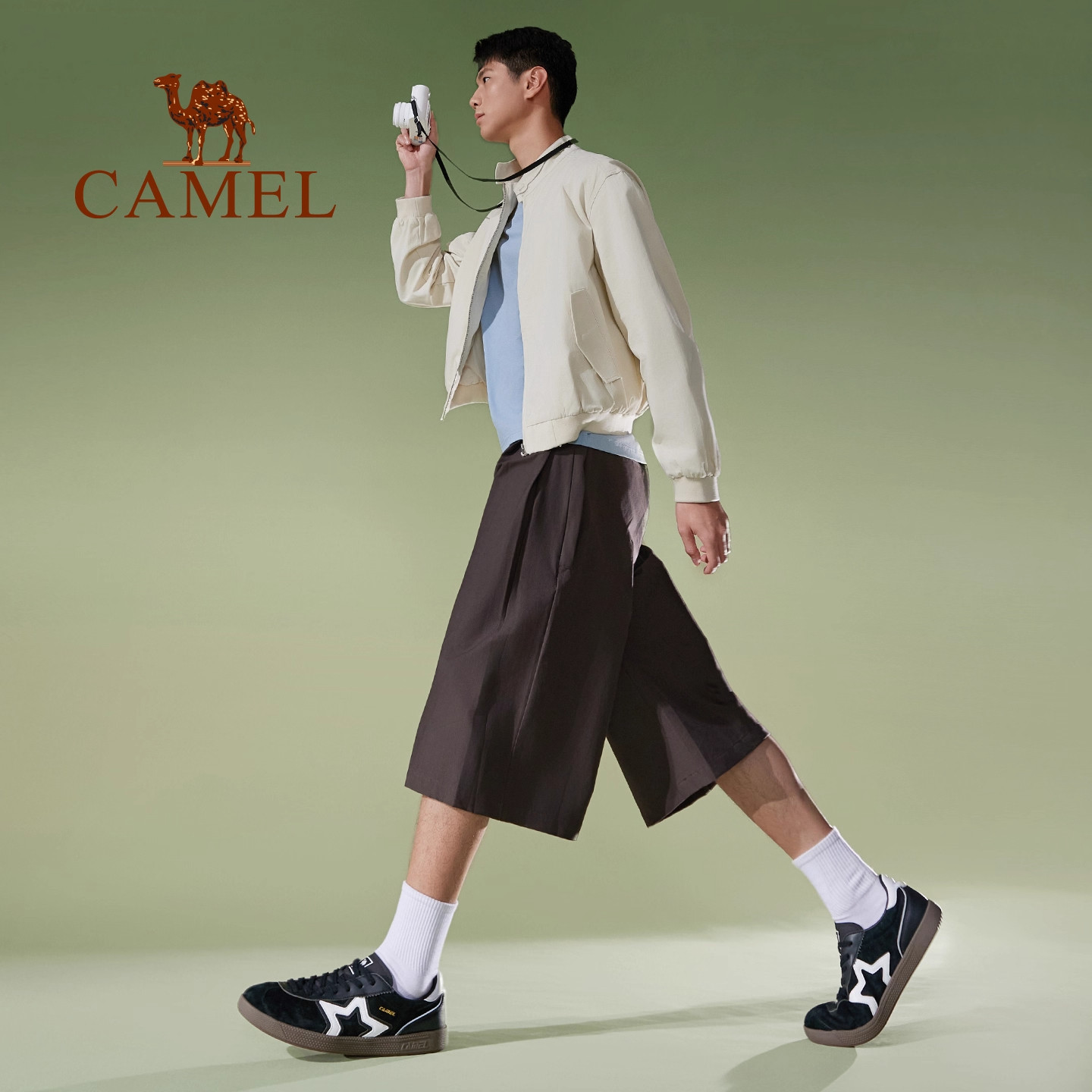 骆驼海星运动鞋男2026秋冬新款男鞋板鞋透气复古德训鞋休闲鞋子,淘宝优惠券,粉丝福利购,淘宝优惠卷