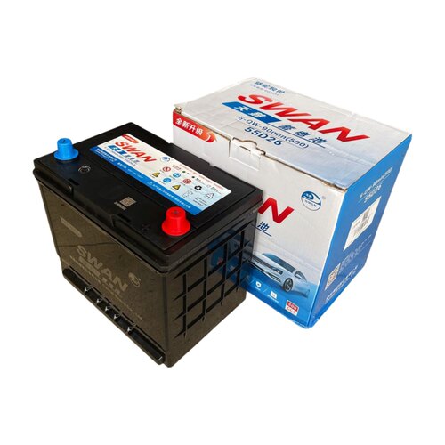 骆驼天鹅汽车电瓶12V60AH皇冠锐志凯美瑞帝豪远景卡罗拉花冠哈弗 - 图0