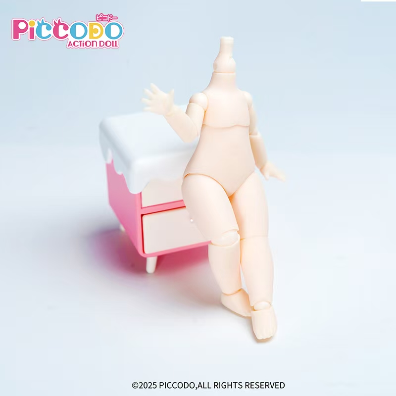 Piccodo现货 原创正版啾比体素体可动人偶bjd娃娃12分身体超白肌 - 图0