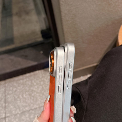 百搭爆款适用于苹果17promax手机壳简约高级感皮质豹纹轻奢风iphone16个性大孔15全包防摔14ins13男女情侣款 - 图3