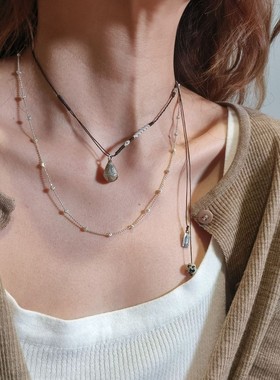 小众中古925泰银铃铛两戴长款