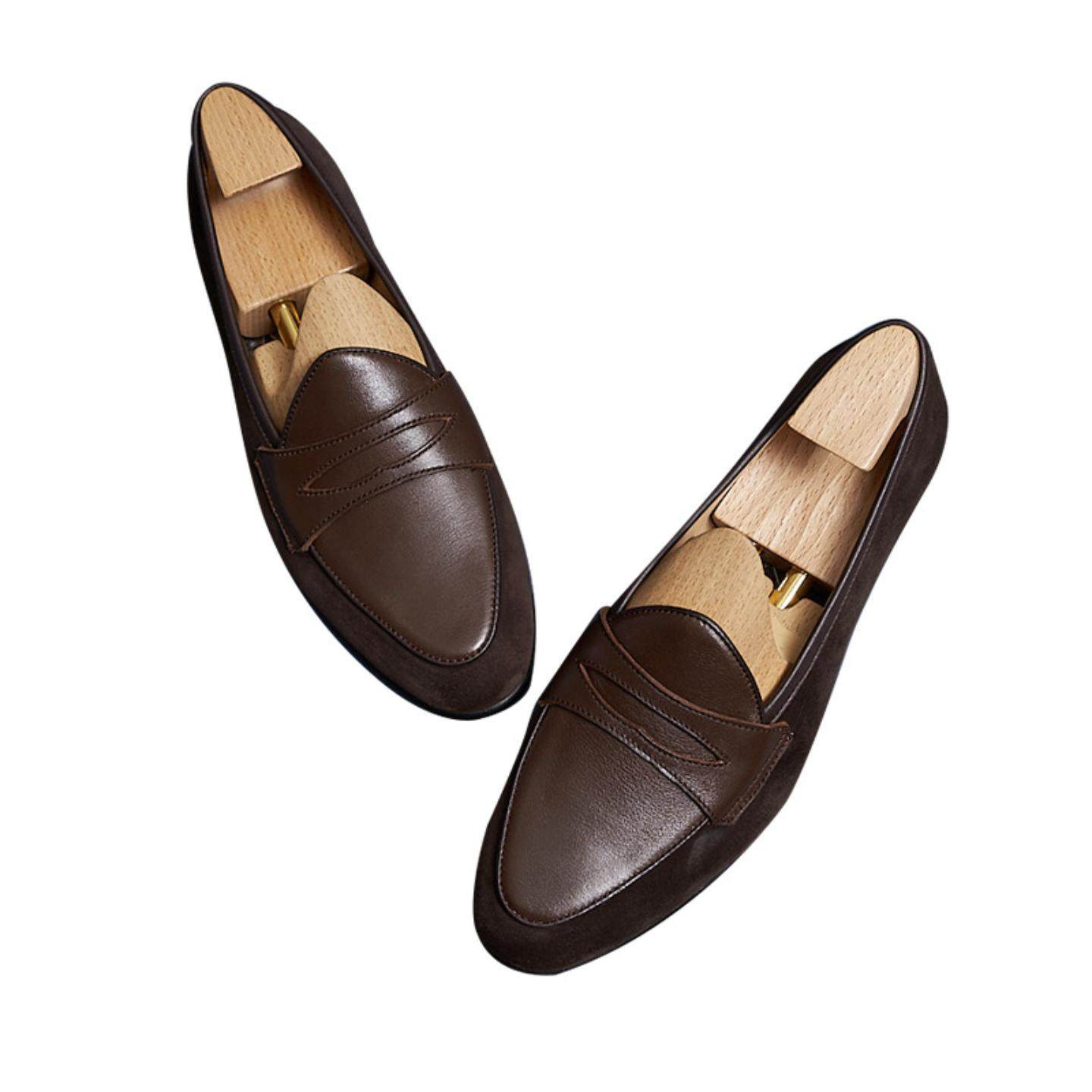 普洛克正品美英伦真皮香槟乐福鞋潮流男鞋商务休闲牛皮四季懒人鞋,淘宝优惠券,粉丝福利购,淘宝优惠卷