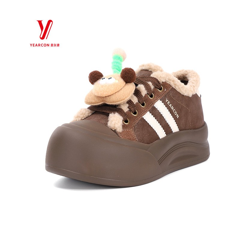 意尔康设计可爱加绒厚款2025感超新款年5771AD14169M女鞋棉鞋冬季 - 图0