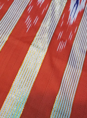 新款维吾尔族特色纯棉手工制作艾德莱斯绸布料宽幅50cm