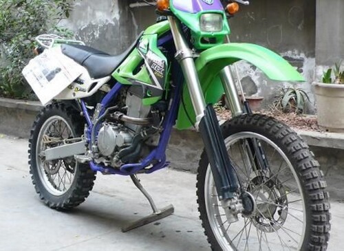 适用于川崎 KLX250 KDX125 KDX200 KDX250减震护板前叉减震保护罩 - 图0