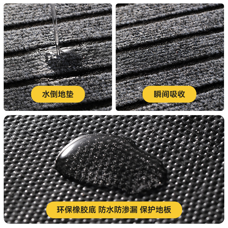 Kitchen non-slip and oil-proof floor mat, water-absorbent and anti-fall mat