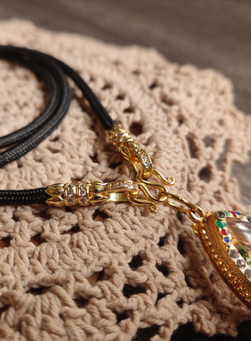 柔软亲肤高密度棉绳万能扣挂链