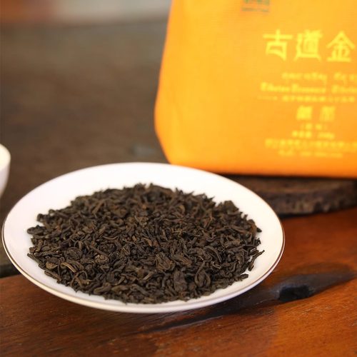 义兴茶号古道金藏原味布袋散茶叶四川雅安藏茶厂蒙顶高山黑茶250g - 图2