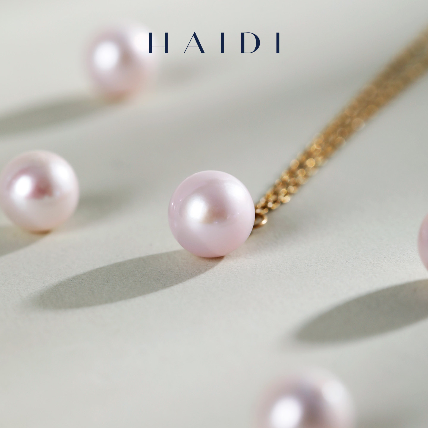 海蒂珠宝 甜桃 7-7.5mm曼塔玫瑰色系淡水珍珠吊坠18K金正品礼物女,淘宝优惠券,粉丝福利购,淘宝优惠卷