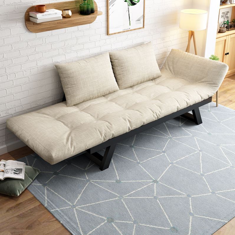 折叠床双人1米8宽沙发床艺术1.5款可伸缩2021年轻奢极简新款两用-图2
