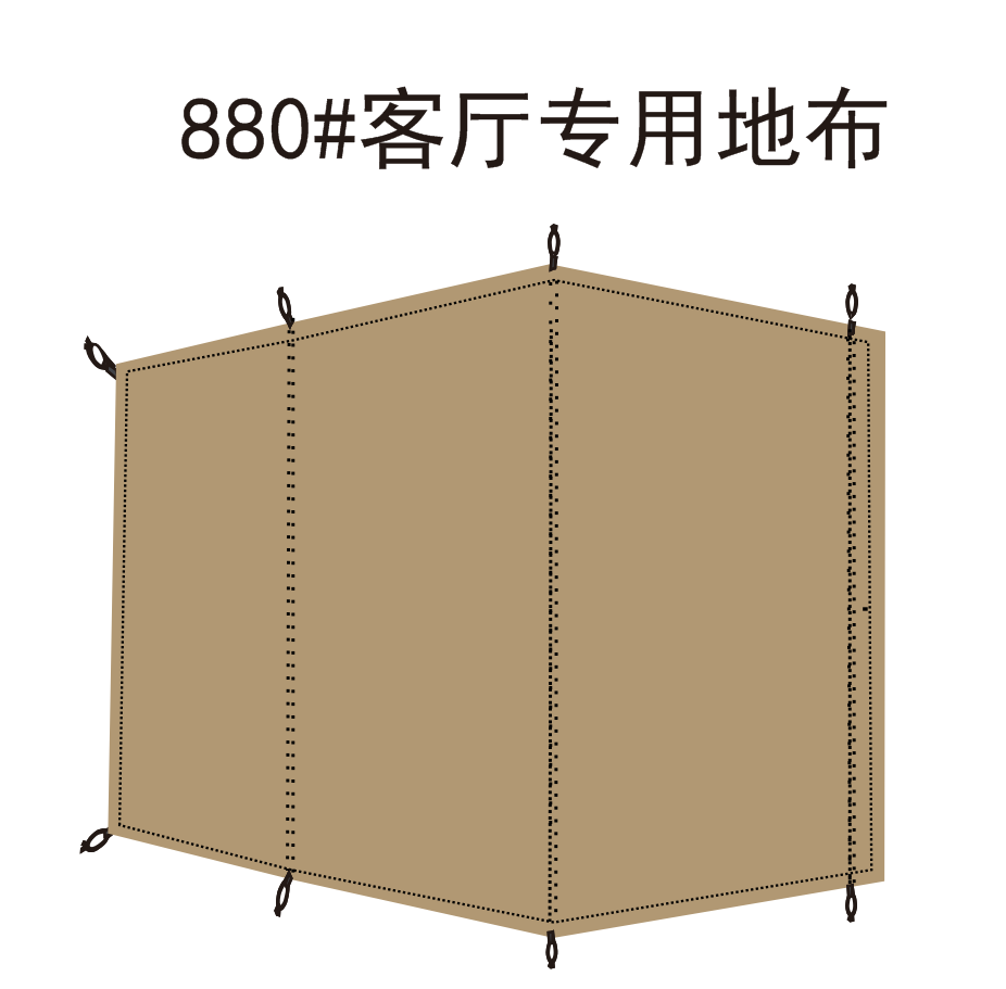 日本雪峰SnowpeakTP880地布地垫防潮垫牛津布野餐布天幕定做定制