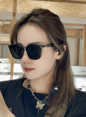 GM墨镜女BY方形大框复古遮阳显瘦