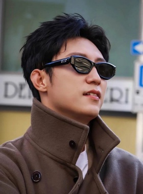 黄景瑜同款黑框猫眼墨镜男潮流复古痞帅近视眼镜防紫外线太阳镜女