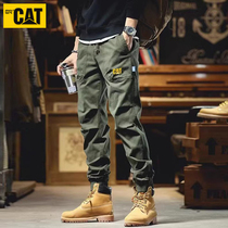 Work Pants Men Plus Velvet American Retro Wear CAT Carter pure cotton outdoor casual bunches working pants