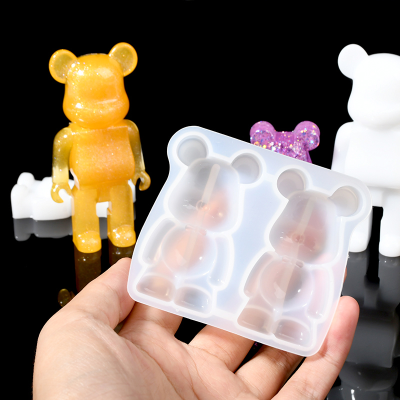 暴力熊硅胶模具DIY水晶滴胶硅胶模具手工模具UV树脂胶模具 - 图1