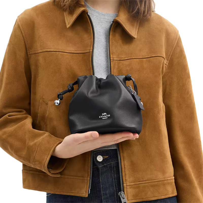COACH/蔻驰Faye Mini 女士时尚百搭皮质单肩斜挎手提包水桶包
