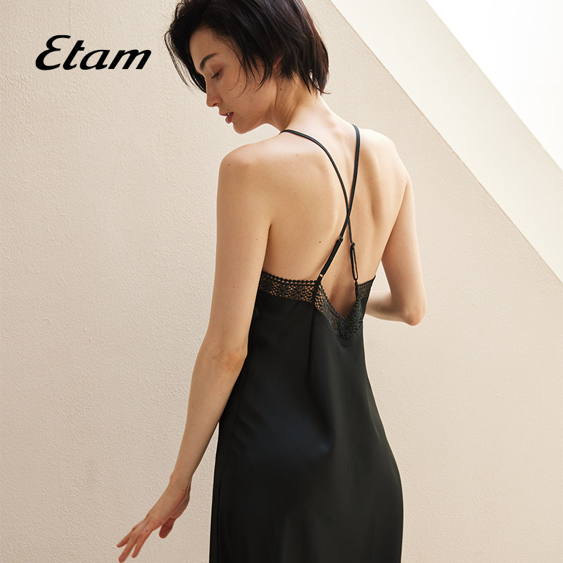 etam细肩带女2022年新款舒适连衣裙 Etam睡裙