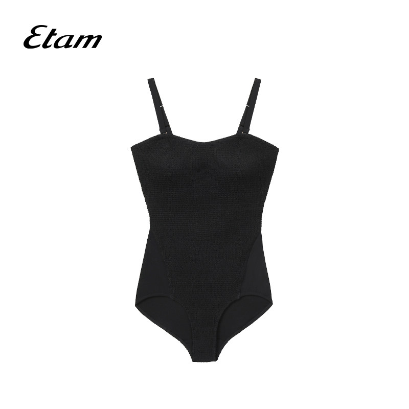 etam waffle华夫系列连体女游泳衣 Etam连体泳衣