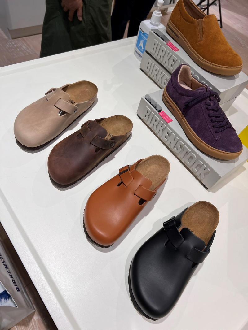 日本直邮包税BIRKENSTOCK Boston勃肯包头拖鞋软木底男女半包博肯-图0