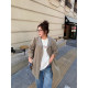 Lao Zhang and Little Fatty PONGKIKI Paris Old Dream Silhouette Windbreaker British Style High-quality Lapel Coat