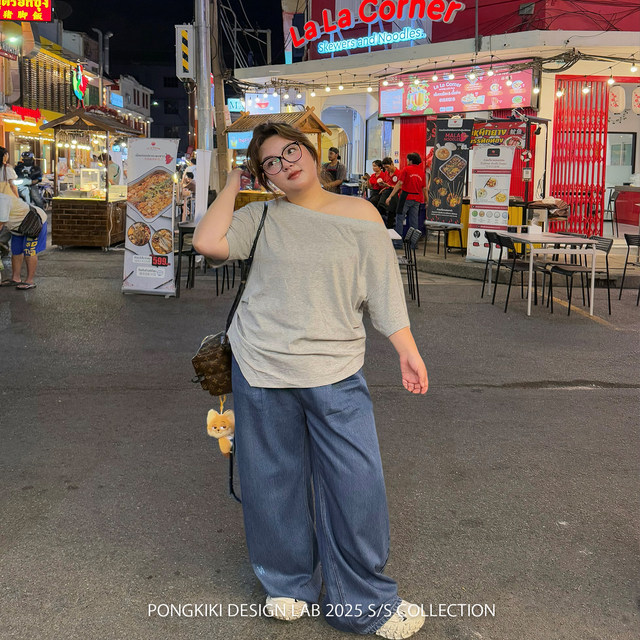 ລາວ Zhanghe Xiaochuang PONGKIKI ຫົວໃຈຕີບ່າ t-shirt ແມ່ຍິງຂະຫນາດໃຫຍ່ຝ້າຍບໍລິສຸດ summer ແຫ້ງໄວ breathable ເສື້ອທີເຊີດວ່າງ