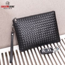 New Fashion Hand Carry Bag Mens Hands With Bag Tide Mens Envelope Contractors Business Casual Large Capacity Wrist Wrap Weave Veins