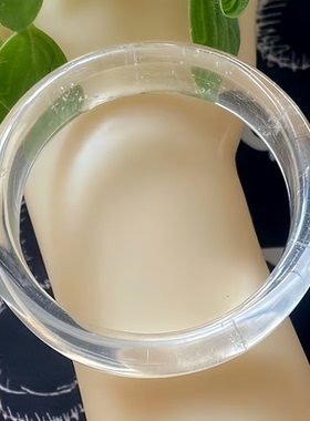 天然水晶手镯白水晶手镯白水晶镯子内径53宽16MM一物图日常礼物女