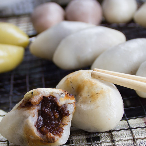 贵州特产正宗咸味豆沙粑贞丰农家手工纯糯米油炸街边小吃圆糍粑-图2