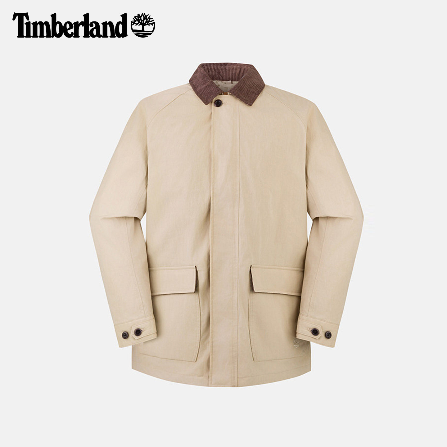 Timberland添柏岚官方男款夹克外套复古巴恩风防风防水翻领|A6N4K