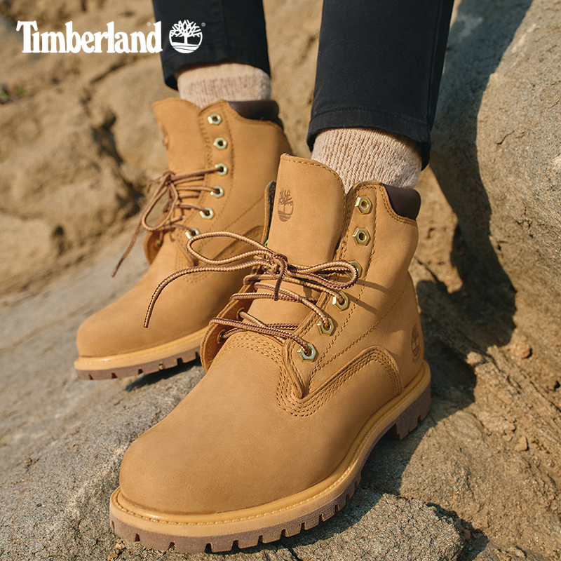 Timberland添柏岚官方踢不烂女鞋24黄靴马丁靴户外防水偏小|8168R