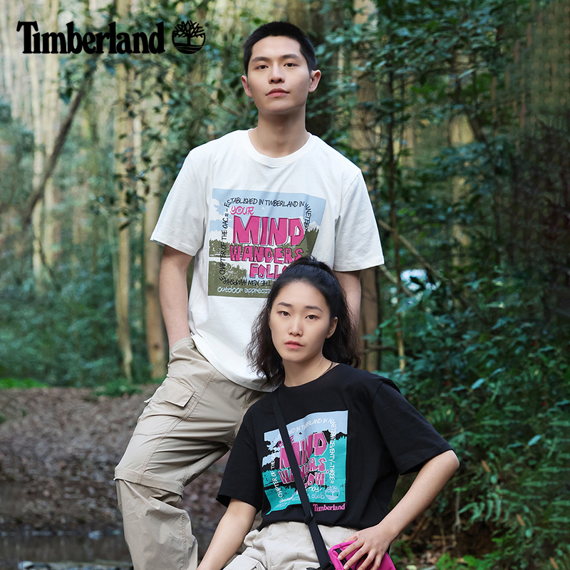 Timberland添柏岚官方男女同短袖T恤夏季户外休闲舒适|A6RGN - 图2