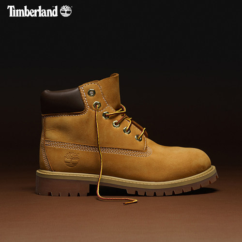 Timberland添柏岚官方踢不烂大童大黄靴马丁靴高帮户外偏大|12709 - 图1