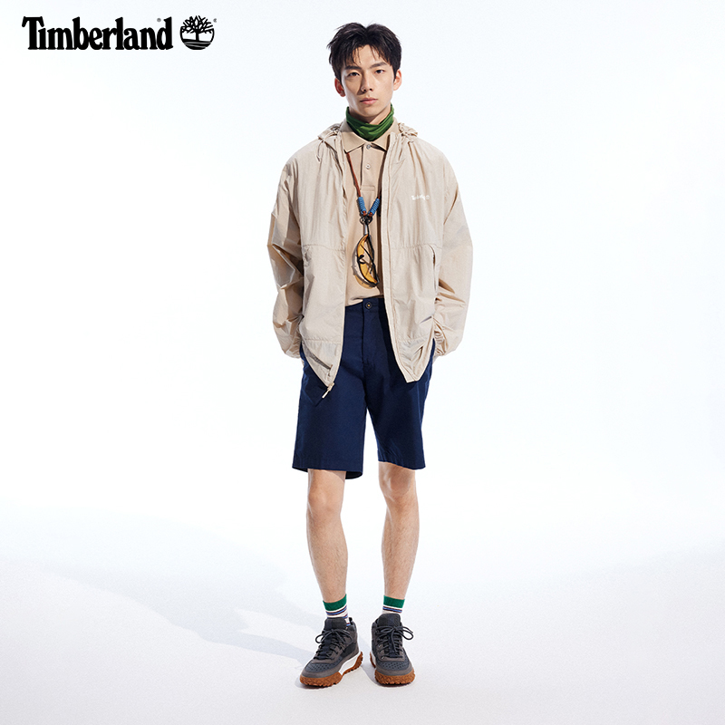 Timberland添柏岚官方男装宽松防晒衣皮肤衣24夏凉感防泼水|A66F3