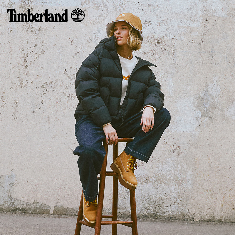 Timberland添柏岚官方女鞋春夏大黄靴高帮靴厚底增高防水|A5RJD - 图3