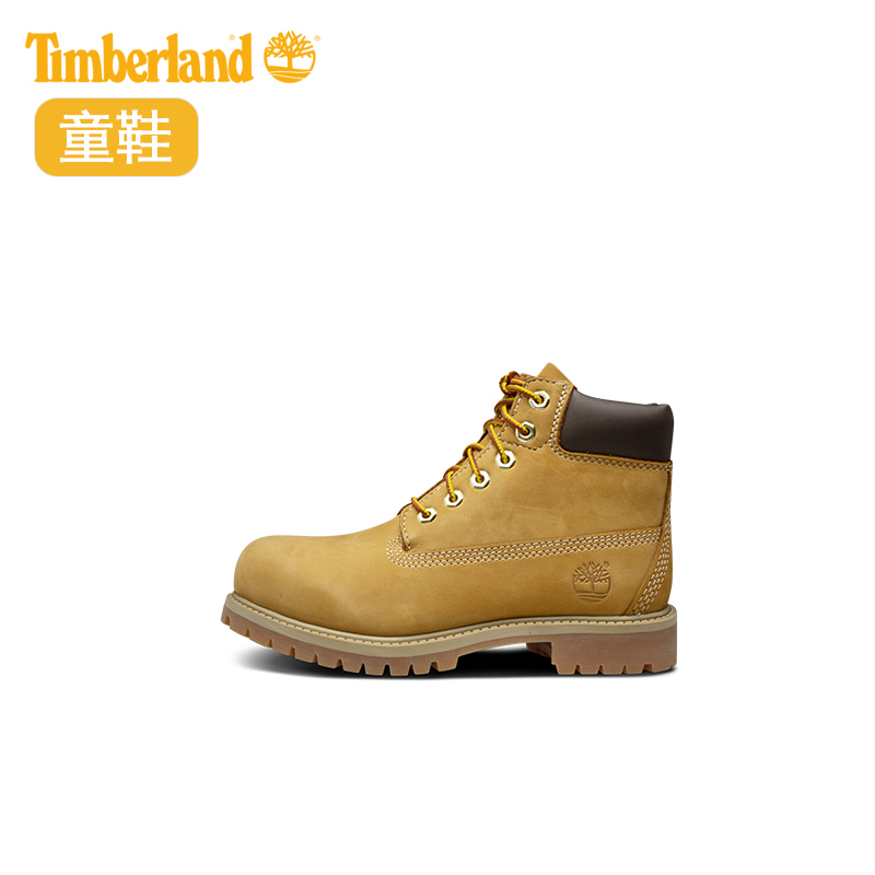 Timberland添柏嵐童鞋經典小童防水抓地高幫黃靴|12809